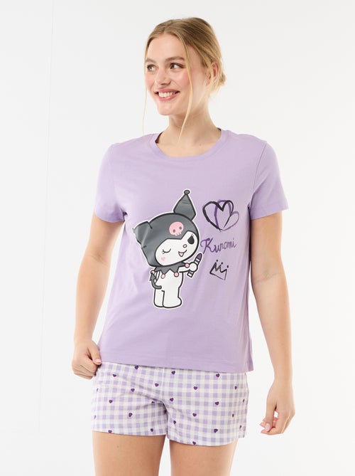 Pijama corto 'Kuromi' - 2 piezas - Kiabi