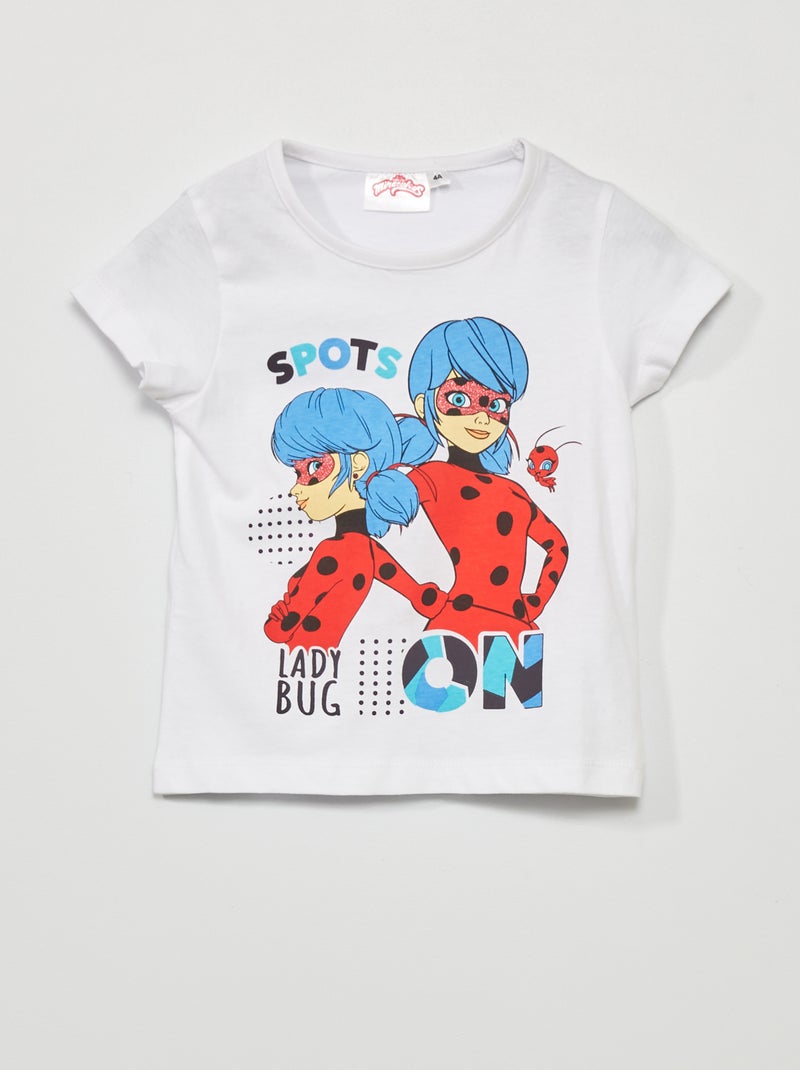 Pijama corto 'Ladybug' - 2 piezas blanco/rojo - Kiabi