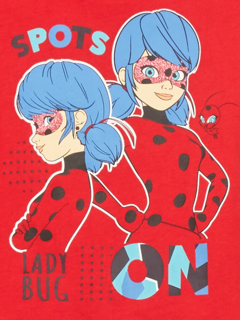 Pijama corto 'Ladybug' - 2 piezas rojo/azul - Kiabi