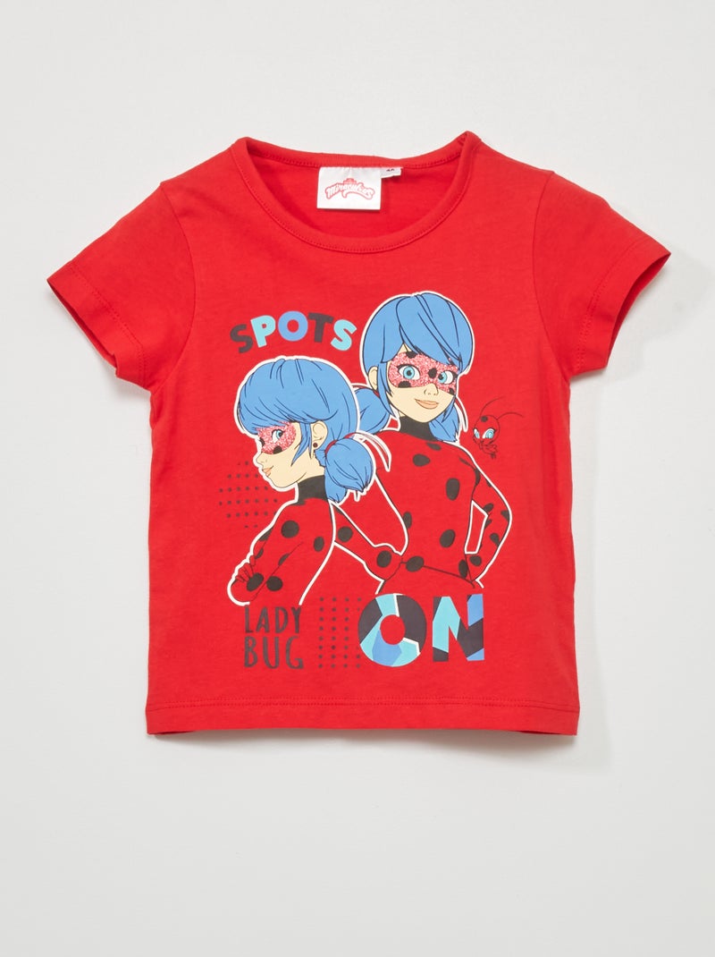 Pijama corto 'Ladybug' - 2 piezas rojo/azul - Kiabi