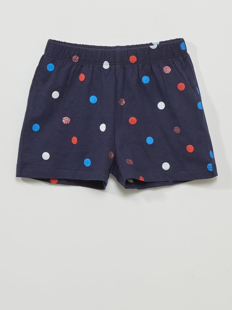 Pijama corto 'Ladybug' - 2 piezas rojo/azul - Kiabi
