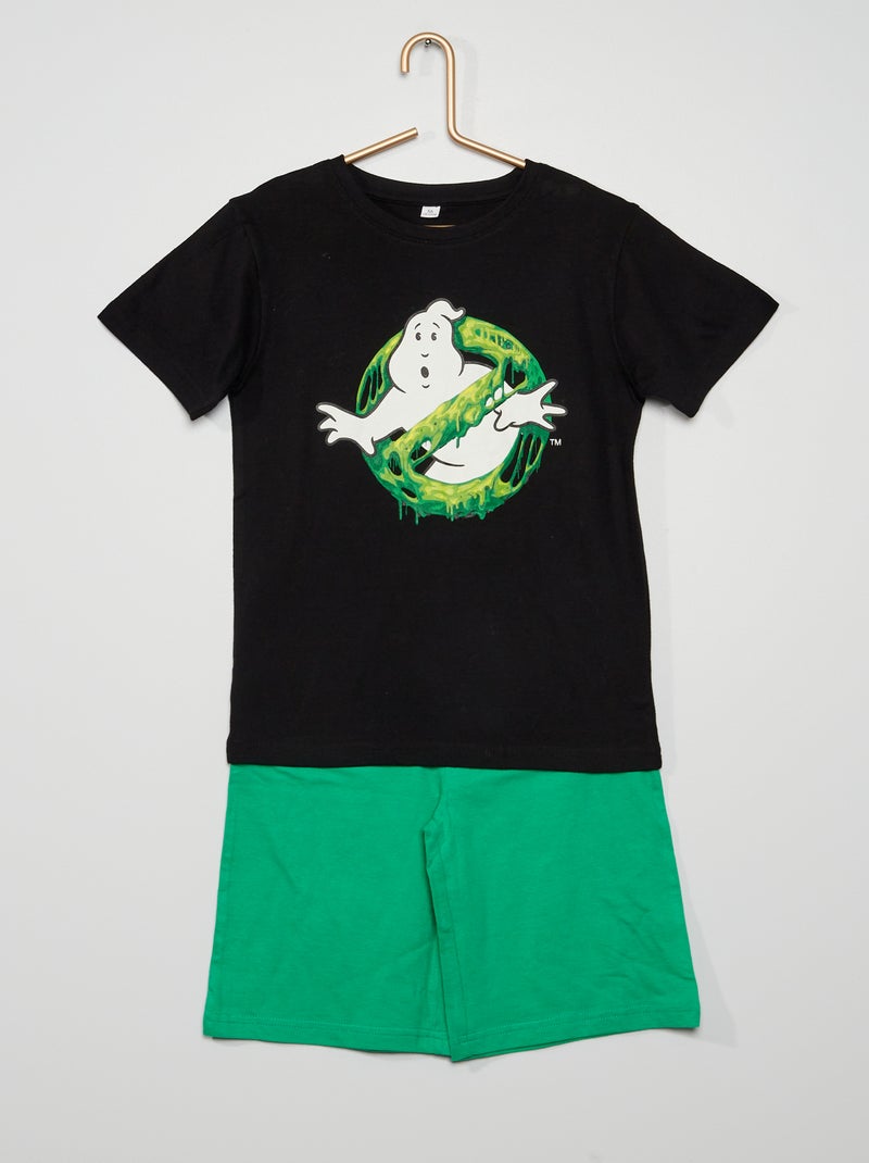 Pijama corto 'Los Cazafantasmas' negro/verde - Kiabi