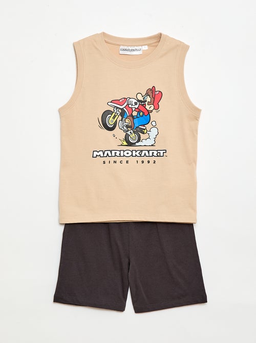 Pijama corto 'Mario Kart' pantalón corto + camiseta - 2 piezas - Kiabi