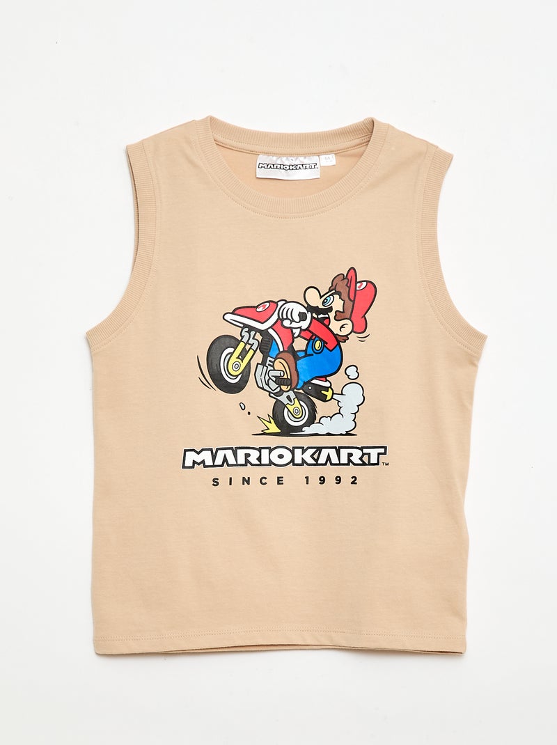 Pijama corto 'Mario Kart' pantalón corto + camiseta - 2 piezas Beige - Kiabi