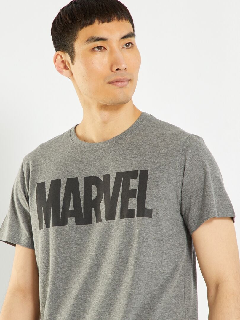 Pijama corto 'Marvel' - 2 piezas gris/negro - Kiabi