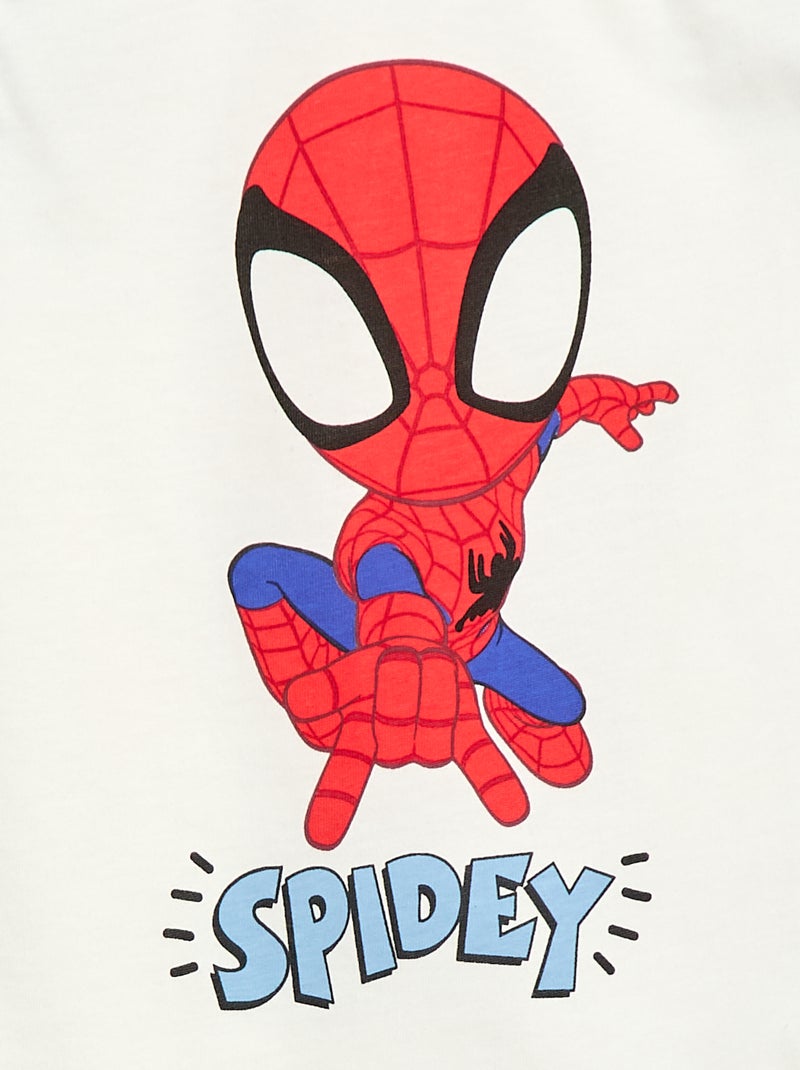 Pijama corto 'Marvel' 'Spider-Man' - 2 piezas Blanco - Kiabi