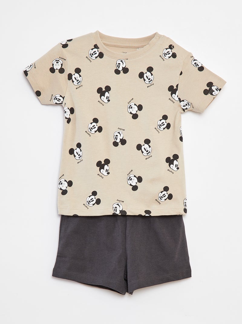 Pijama corto 'Mickey' - 2 piezas BEIGE - Kiabi