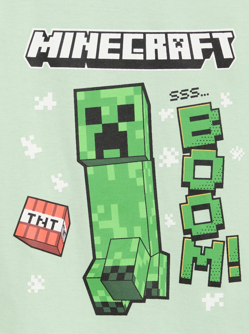 Pijama corto 'Minecraft' Verde - Kiabi