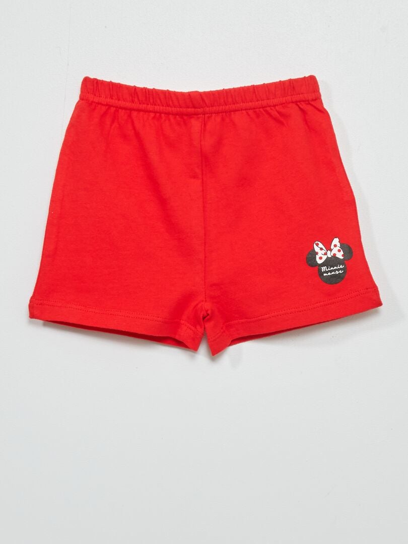 Pijama corto 'Minnie' - 2 piezas rojo - Kiabi