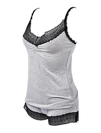 Pijama Corto Mujer TWINDAY en Algodón - Pack de 2