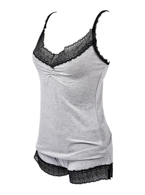 Pijama Corto Mujer TWINDAY en Algodón - Pack de 2 - Kiabi