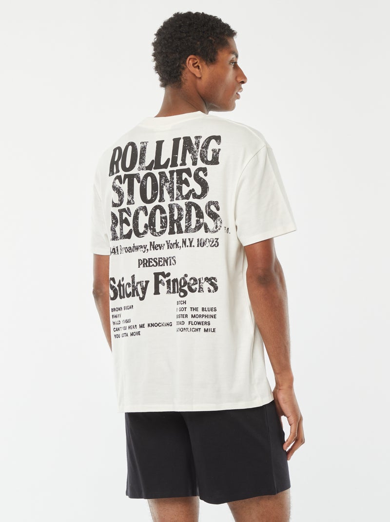 Pijama corto pantalón corto 'The Rolling Stones' short + camiseta - 2 piezas ROJO - Kiabi