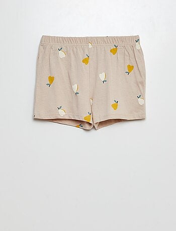 Pijama corto short + camiseta - 2 piezas