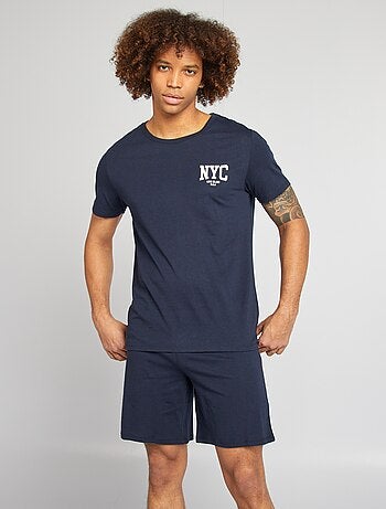 Pijama corto short + camiseta - 2 piezas