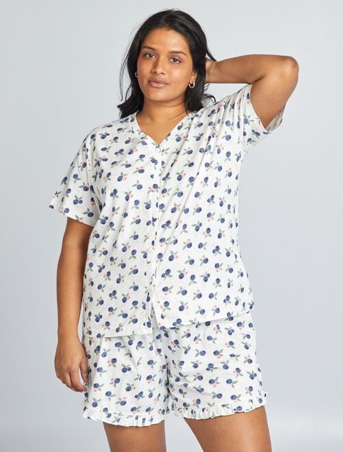 Pijama corto short + camiseta - 2 piezas - Kiabi