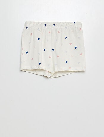Pijama corto short + camiseta - 2 piezas