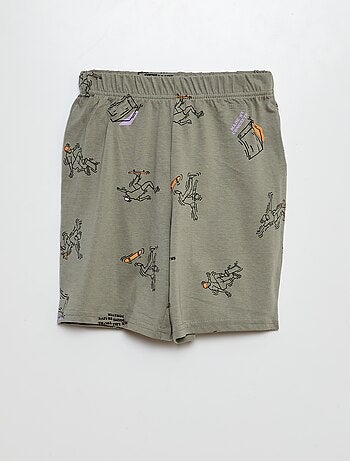 Pijama corto short + camiseta - 2 piezas