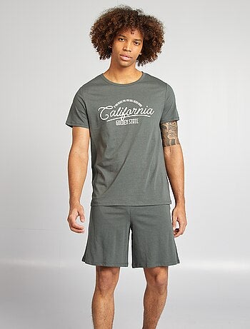 Pijama corto short + camiseta - 2 piezas