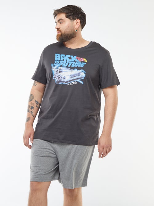 Pijama corto short + camiseta 'Regreso al futuro' - 2 piezas - Kiabi