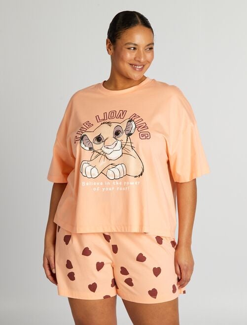 Pijama corto 'Simba' de punto - 2 piezas - Kiabi