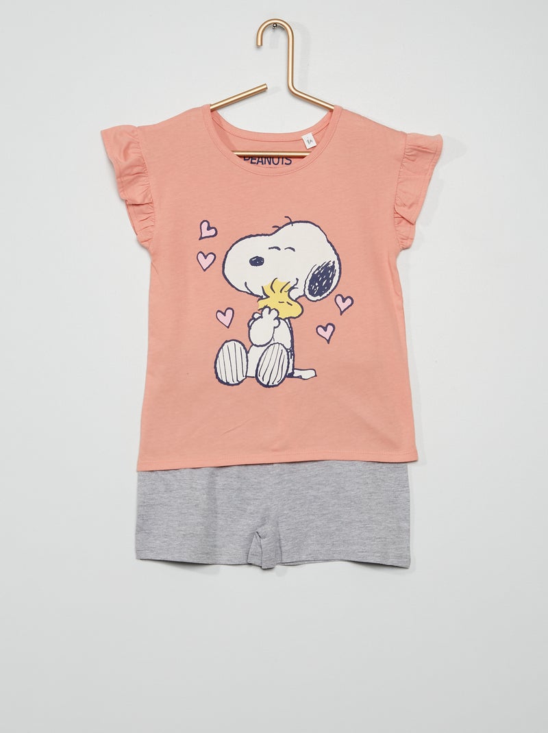 Pijama corto 'Snoopy' BEIGE - Kiabi