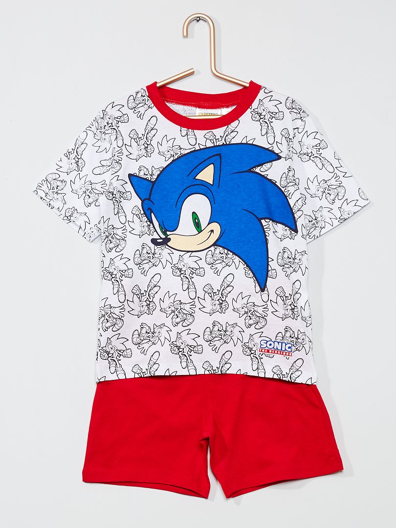 Pijama corto 'Sonic' rojo - Kiabi