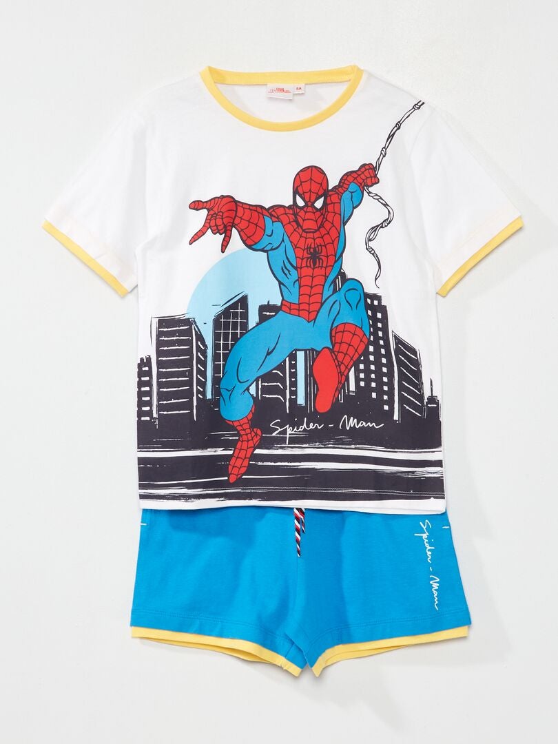 Pijama corto 'Spider-Man' - 2 piezas blanco - Kiabi