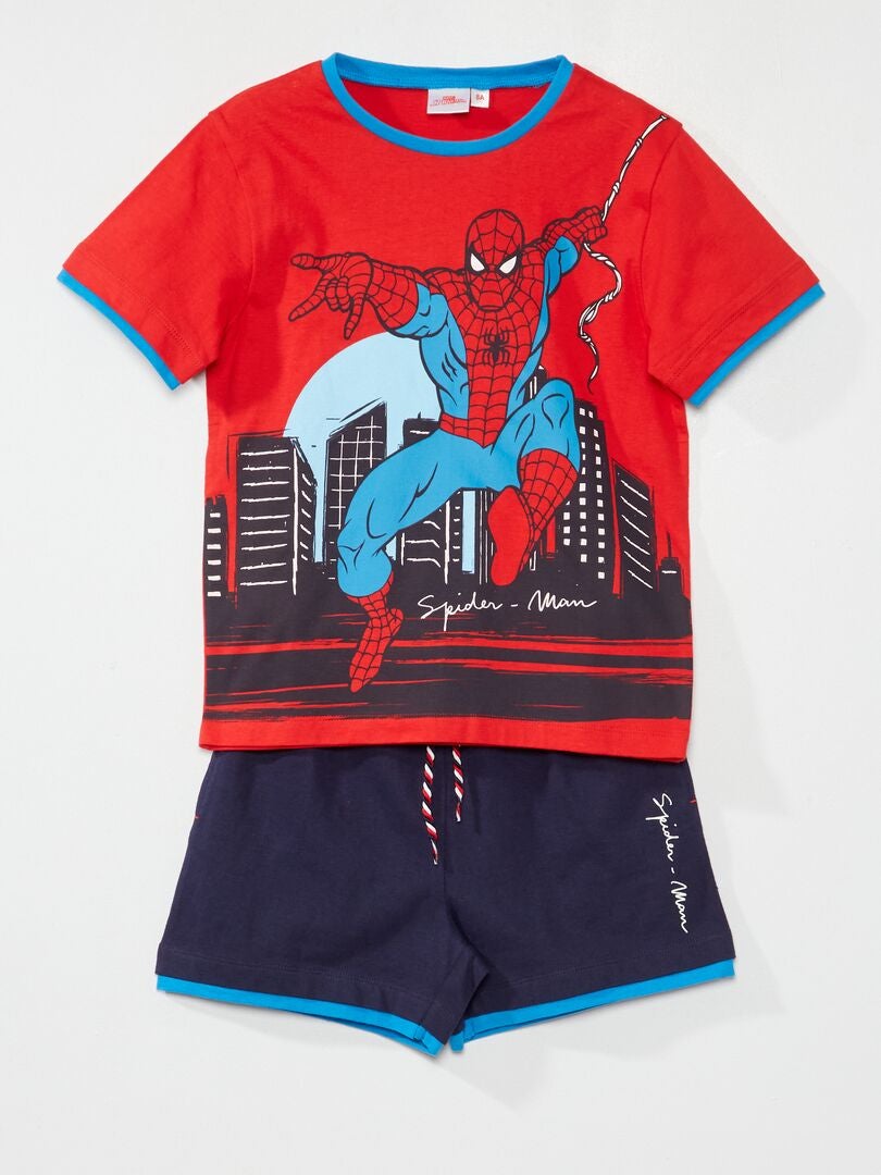 Pijama corto 'Spider-Man' - 2 piezas rojo - Kiabi