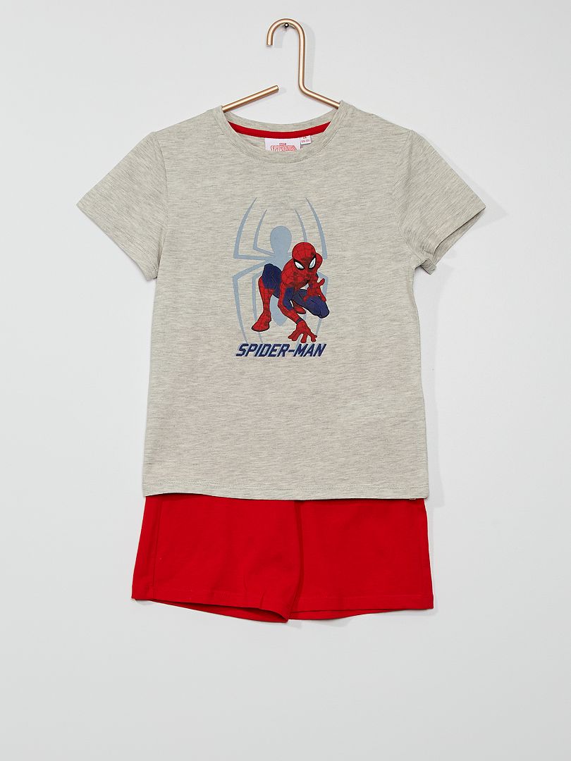 Pijama corto 'Spider-Man' gris/rojo - Kiabi