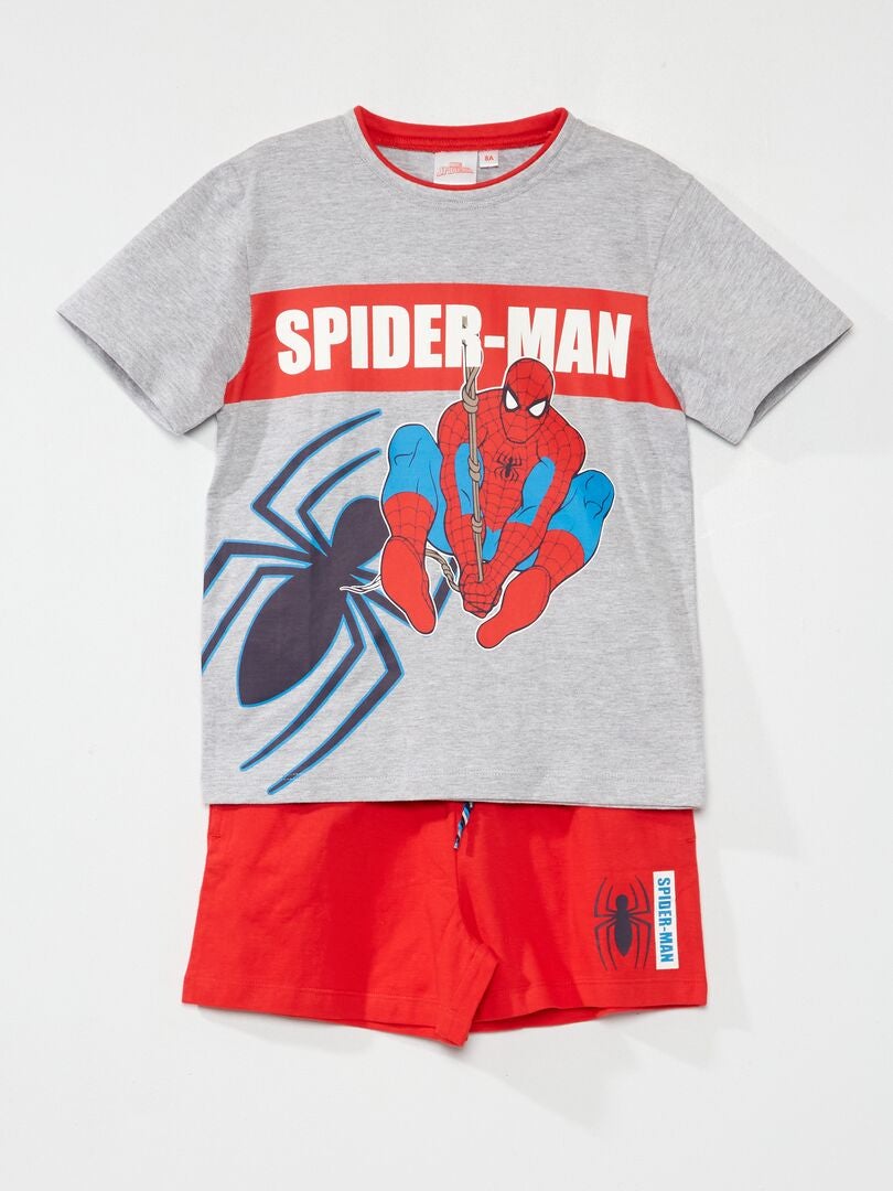Pijama corto 'Spider-Man' 'Marvel' - 2 piezas gris - Kiabi
