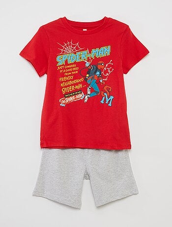 Pijama corto 'Spider-Man' 'Marvel' - 2 piezas