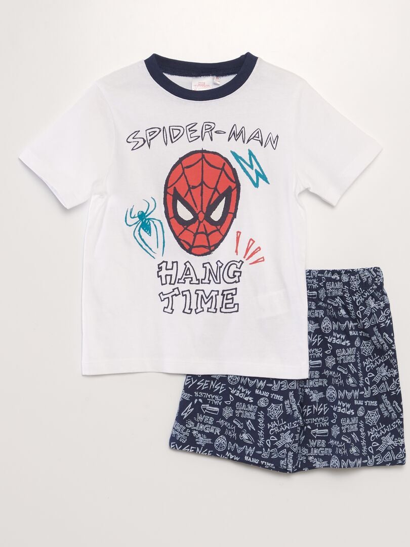 Pijama corto 'Spiderman' - 2 piezas BLANCO - Kiabi