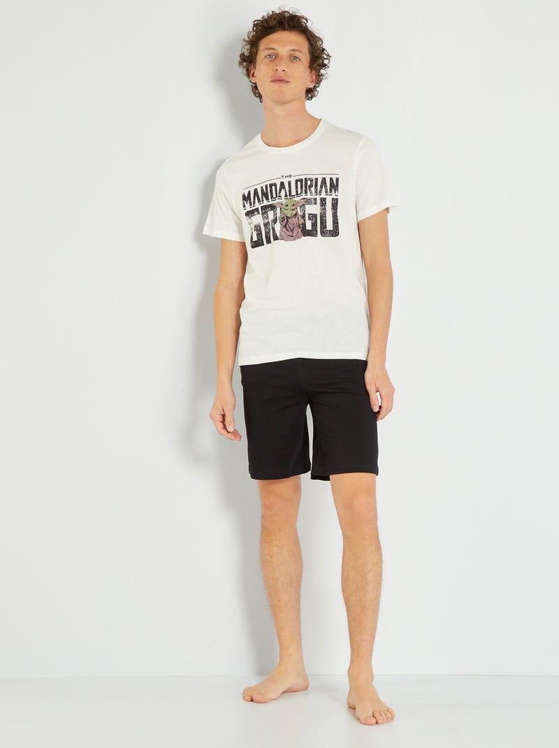 Pijama corto 'Star Wars' gris/negro - Kiabi