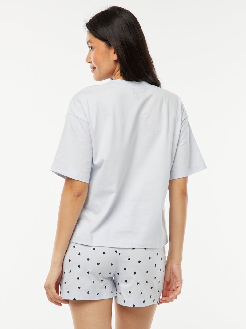 Pijama corto 'Stitch'  - 2 piezas Azul - Kiabi