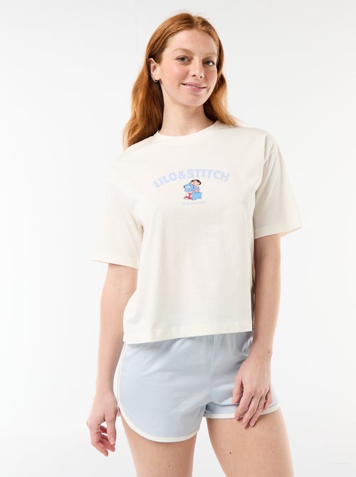 Pijama corto 'Stitch' - 2 piezas - Kiabi