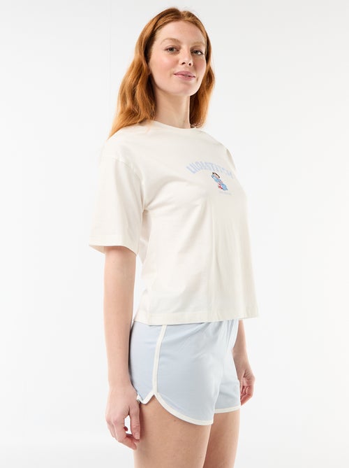 Pijama corto 'Stitch' - 2 piezas - Kiabi