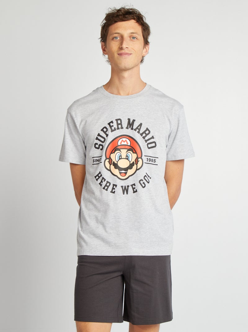 Pijama corto 'Super Mario' - 2 piezas NEGRO - Kiabi