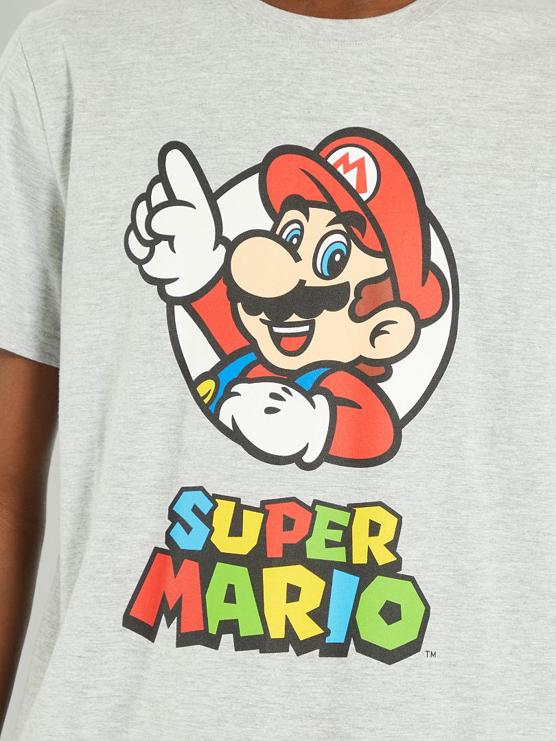 Pijama corto 'Super Mario' gris/rojo - Kiabi