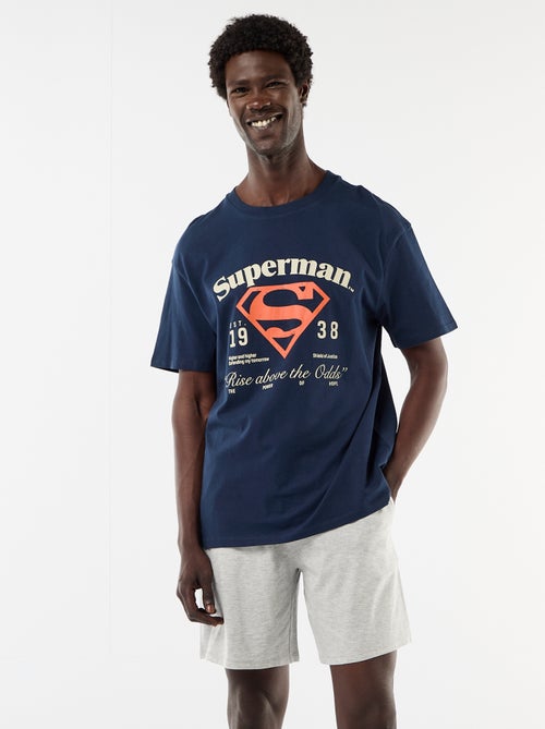 Pijama corto 'Superman' camiseta + pantalón corto - 2 piezas - Kiabi