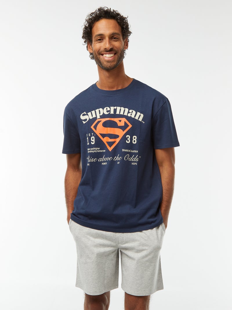 Pijama corto 'Superman' 'DC Comics' - 2 piezas Azul - Kiabi