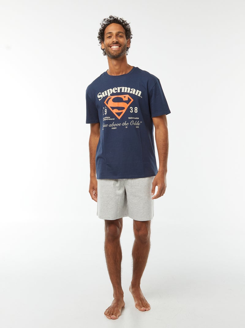 Pijama corto 'Superman' 'DC Comics' - 2 piezas Azul - Kiabi
