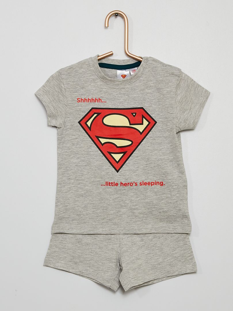 Pijama corto 'Superman' GRIS - Kiabi