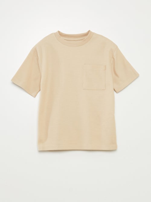 Pijama corto tejido gofrado - 2 piezas - Kiabi