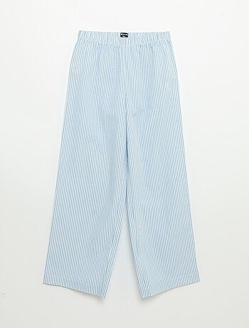 Pijama de 2 piezas - Camiseta de manga corta + pantalón de rayas
