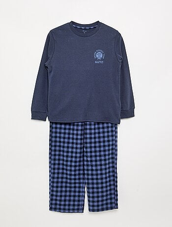 Pijama de 2 piezas - Camiseta de manga larga + Pantalón