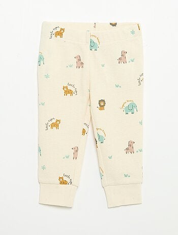 Pijama de 2 piezas - Camiseta de manga larga + pantalón
