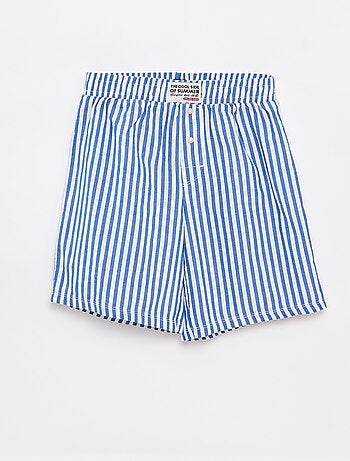 Pijama de 2 piezas - camiseta + pantalón corto a rayas