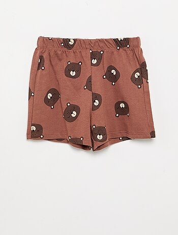 Pijama de 2 piezas - Camiseta + pantalón corto