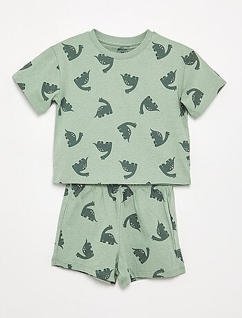 Pijama de 2 piezas - Camiseta + pantalón corto