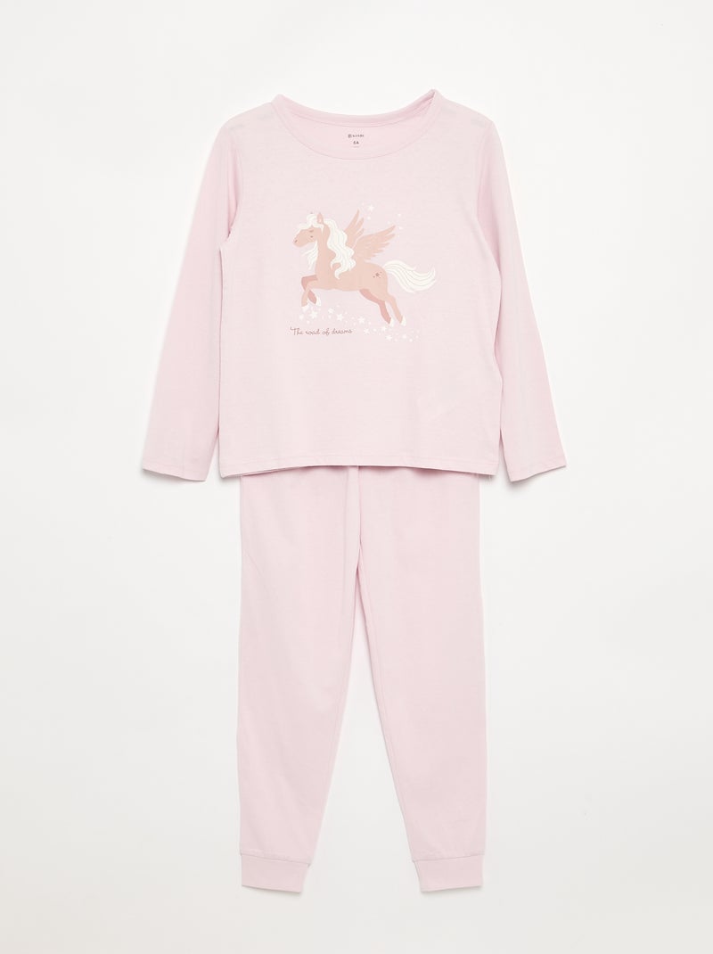 Pijama de 2 piezas - Pack de 2 Rosa - Kiabi